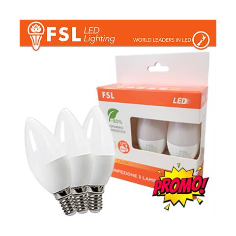 Set Da 9 Lampadina Led E14 A Oliva 6w 4000k Luce Naturale - Foto 1